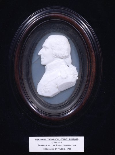 Medallion depicting Benjamin Thompson, Count Rumford, 1796 by James Tassie